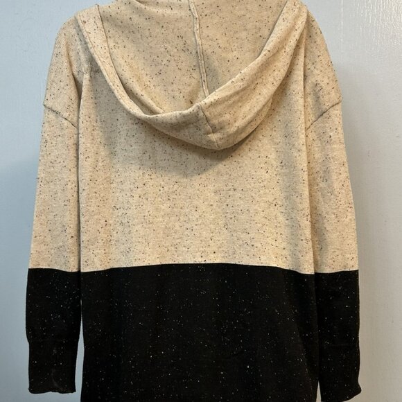 Chloe & Jasmine Open Front Hooded Cardigan Long Sweater - 1X - Picture 2 of 3